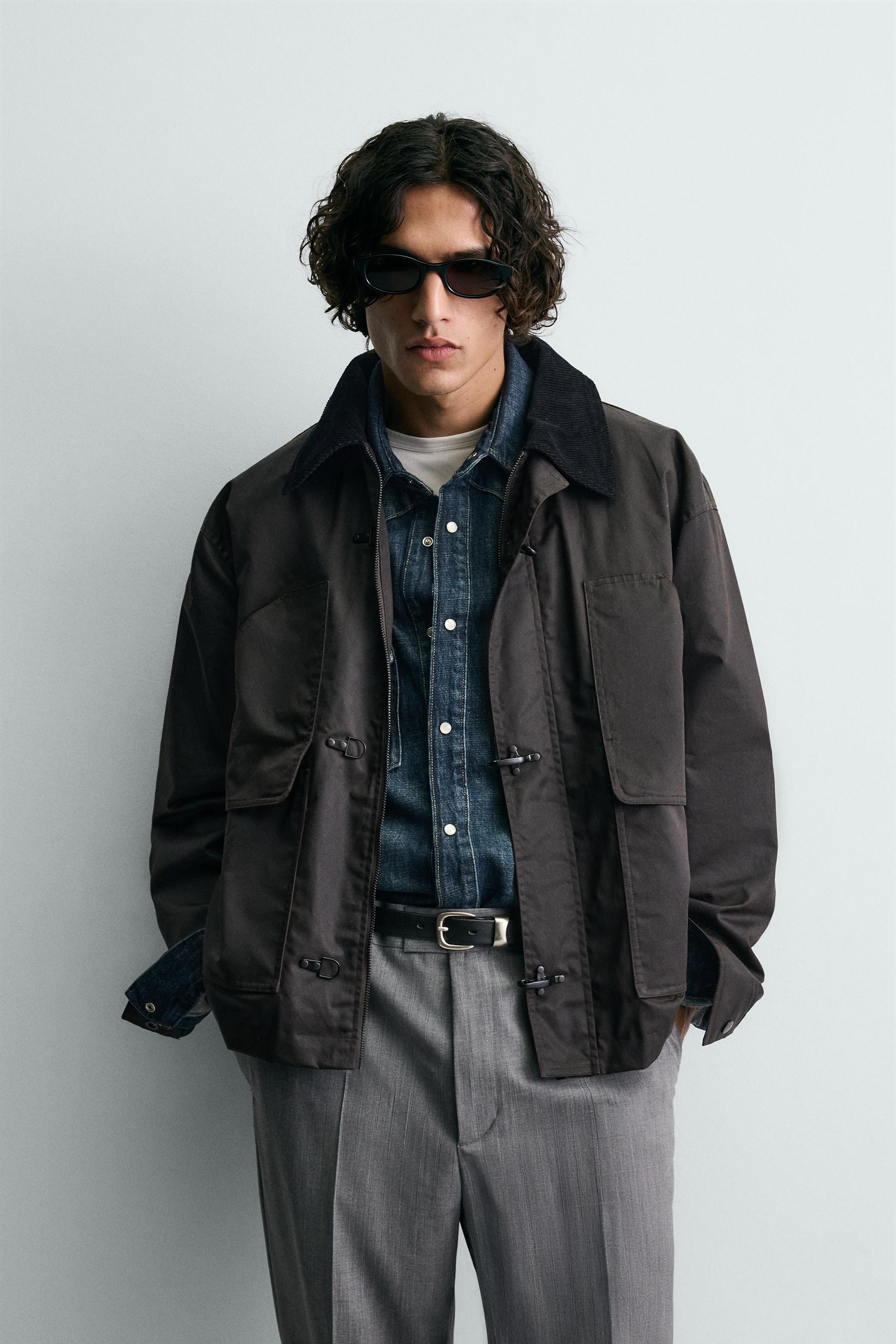 BLOUSON FINI CIRÉ À COL BIMATIÈRE